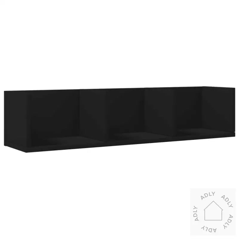 Veggskap Svart 75X18X16,5 Cm Konstruert Tre