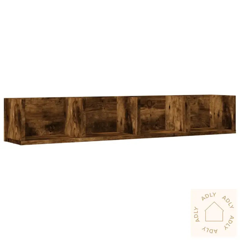 Veggskap Røkt Eik 99X18X16,5 Cm Konstruert Tre