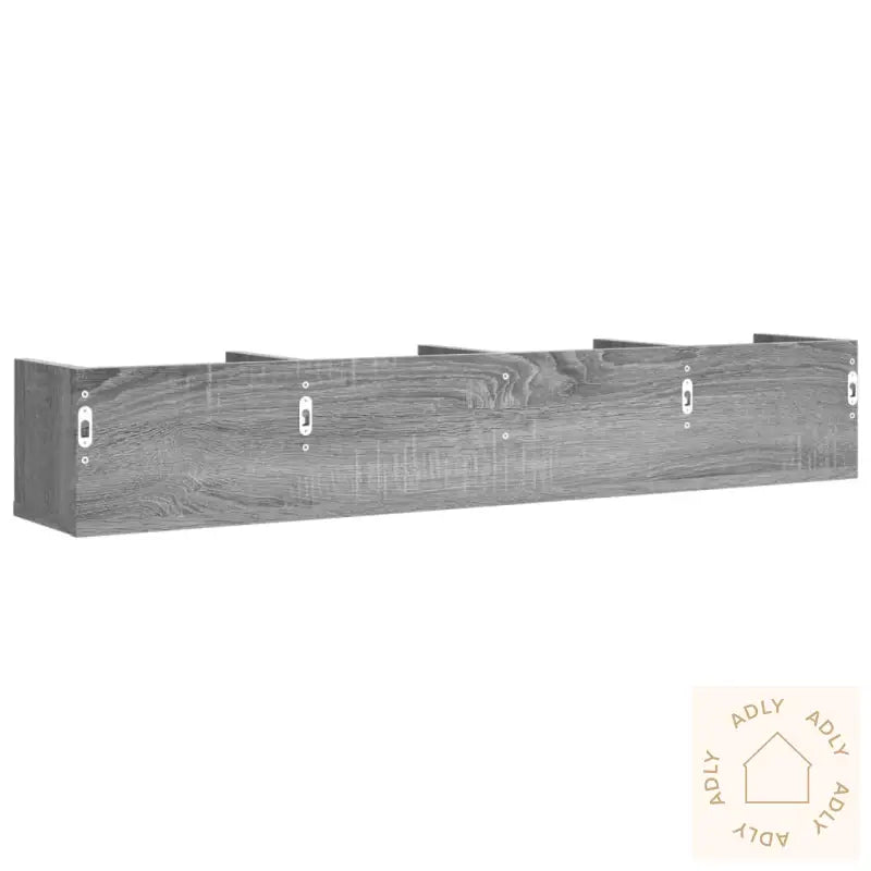 Veggskap Grå Sonoma 99X18X16,5 Cm Konstruert Tre