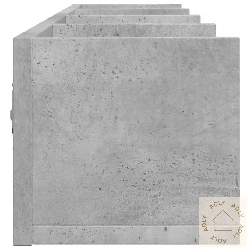 Veggskap Betonggrå 99X18X16,5 Cm Konstruert Tre
