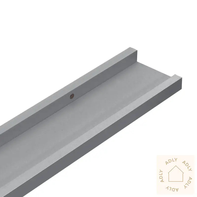 Flytende Vegghyller 2 Stk Grå 40X9X3 Cm Mdf