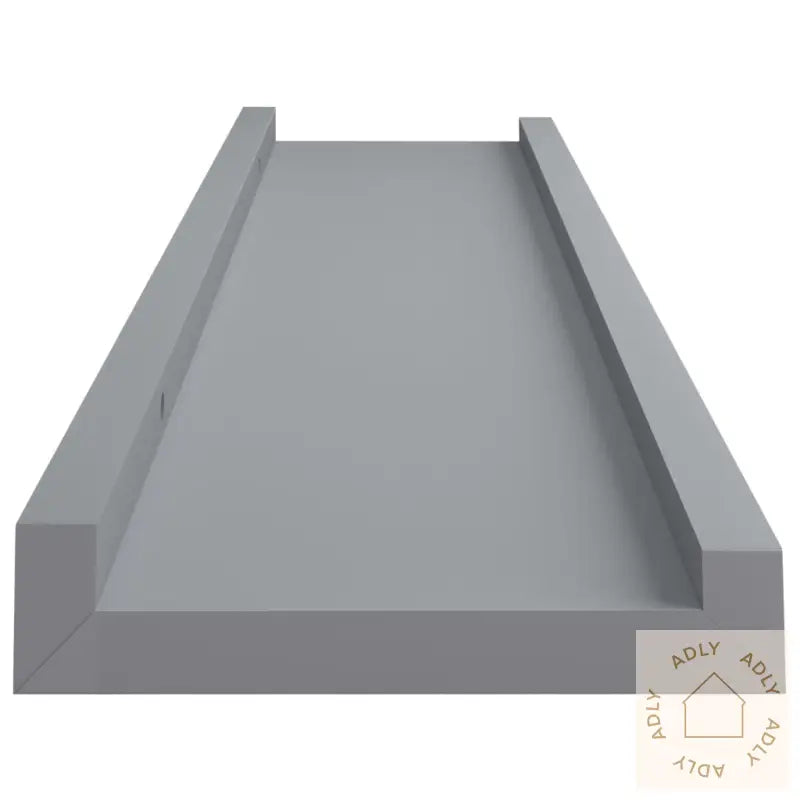 Flytende Vegghyller 2 Stk Grå 40X9X3 Cm Mdf
