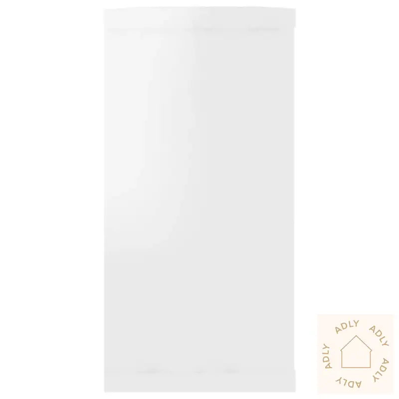 Vegghyller Kube 4 Stk Høyglans Hvit 100X15X30 Cm Konstruert Tre