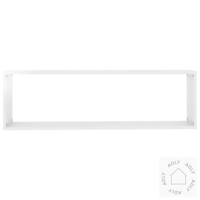 Vegghyller Kube 4 Stk Høyglans Hvit 100X15X30 Cm Konstruert Tre