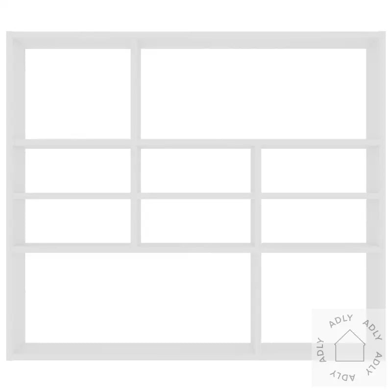 Vegghylle Hvit 90X16X78 Cm Konstruert Tre