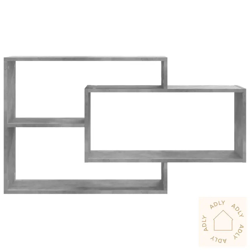 Vegghyller Betonggrå 104X20X58,5 Cm Konstruert Tre