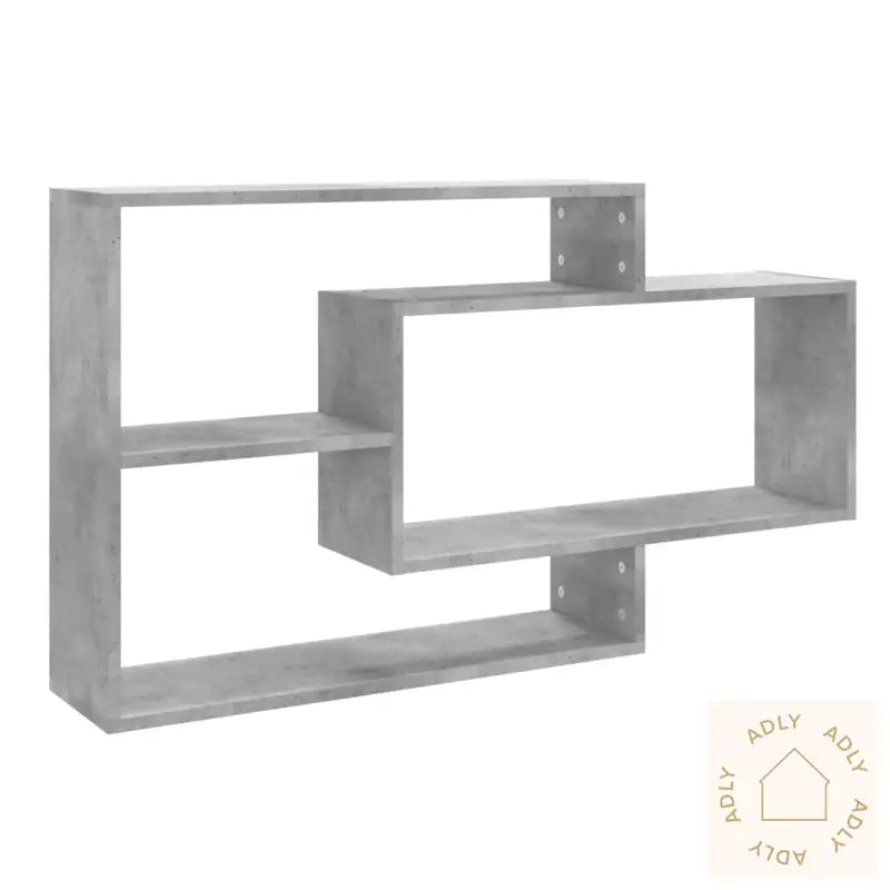 Vegghyller Betonggrå 104X20X58,5 Cm Konstruert Tre