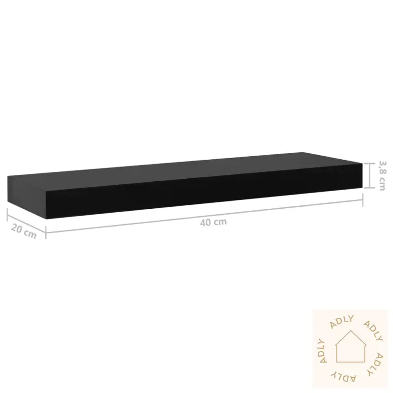 Vegghyller 2 Stk Svart 40X20X3,8 Cm