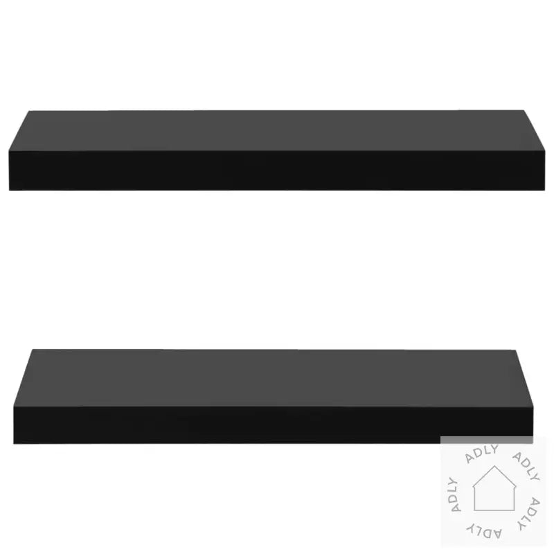 Vegghyller 2 Stk Svart 40X20X3,8 Cm
