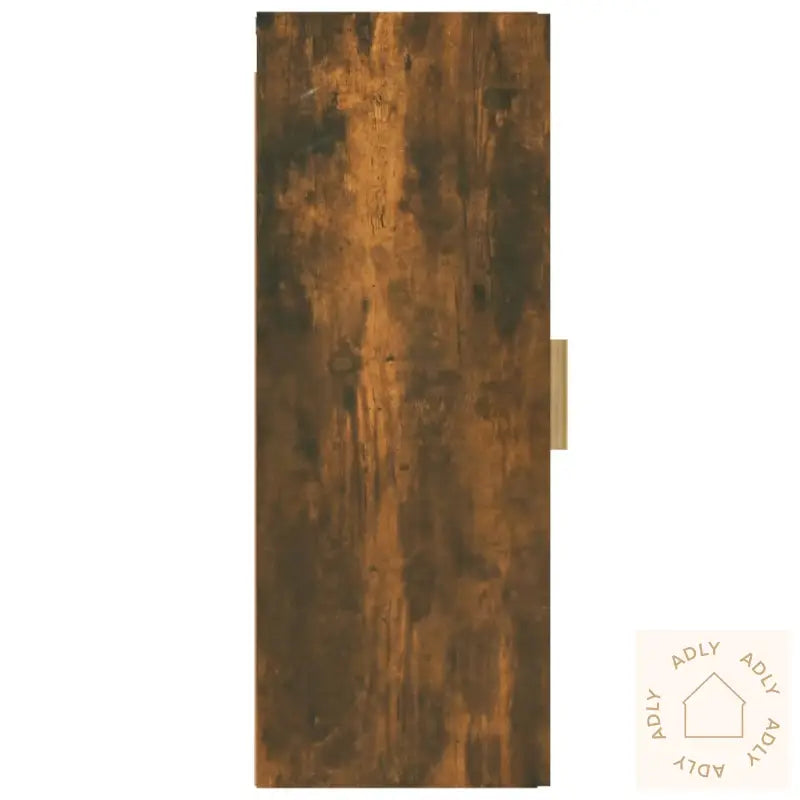 Veggskap Røkt Eik 34,5X34X90 Cm Konstruert Tre