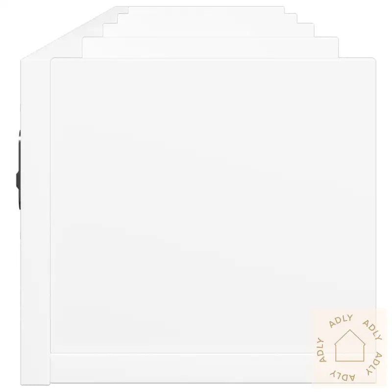 Veggskap 2 Stk Hvit 99X18X16,5 Cm Konstruert Tre