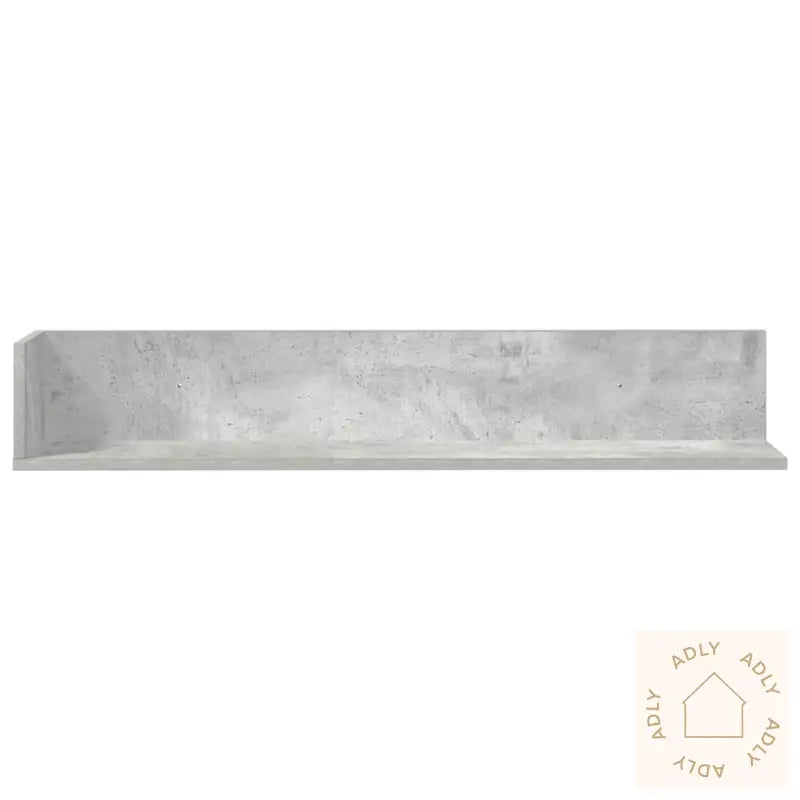 Vegghyller 2 Stk Betonggrå 100X16,5X16,5 Cm Konstruert Tre