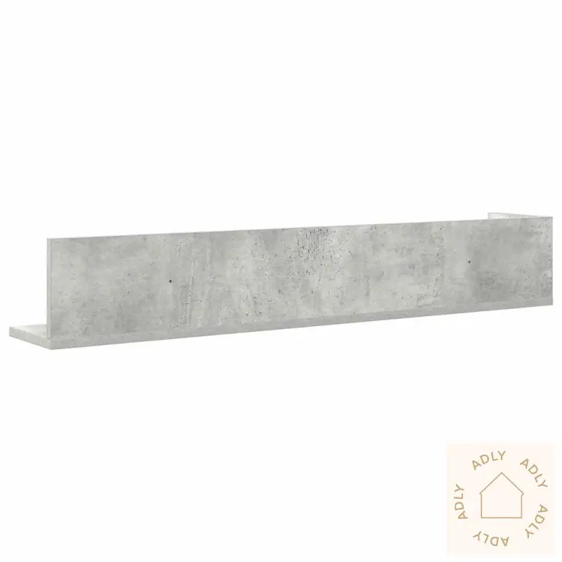 Vegghyller 2 Stk Betonggrå 100X16,5X16,5 Cm Konstruert Tre