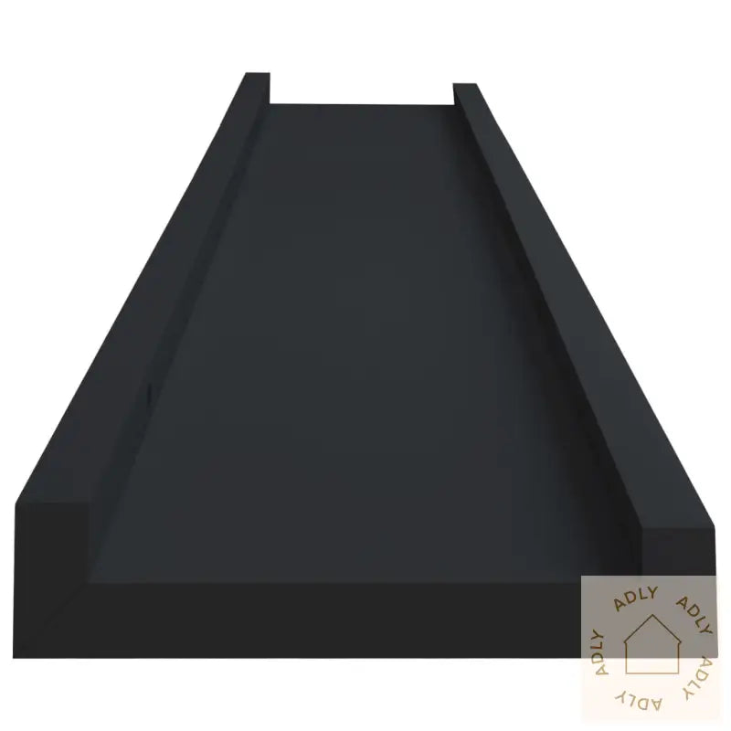 Flytende Vegghyller 2 Stk Svart 80X9X3 Cm Mdf