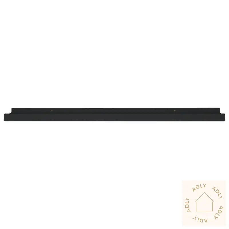 Flytende Vegghyller 2 Stk Svart 80X9X3 Cm Mdf
