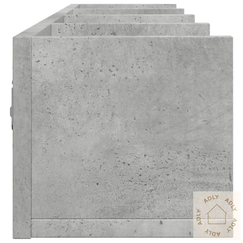 Veggskap 2 Stk Betonggrå 99X18X16,5 Cm Konstruert Tre