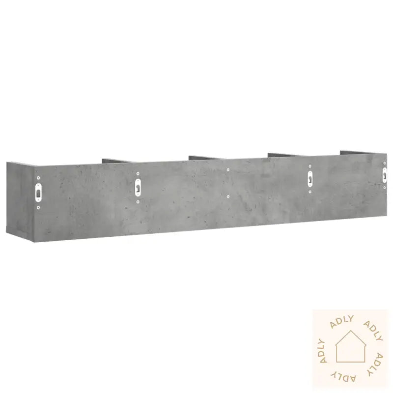 Veggskap 2 Stk Betonggrå 99X18X16,5 Cm Konstruert Tre