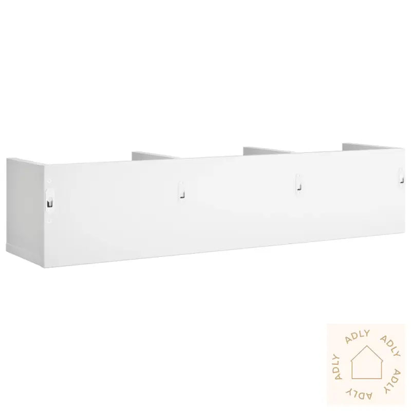 Veggskap 2 Stk Hvit 75X18X16,5 Cm Konstruert Tre