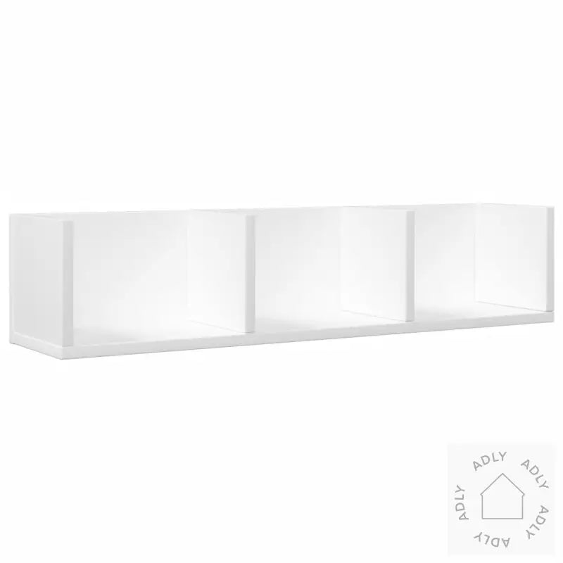 Veggskap 2 Stk Hvit 75X18X16,5 Cm Konstruert Tre