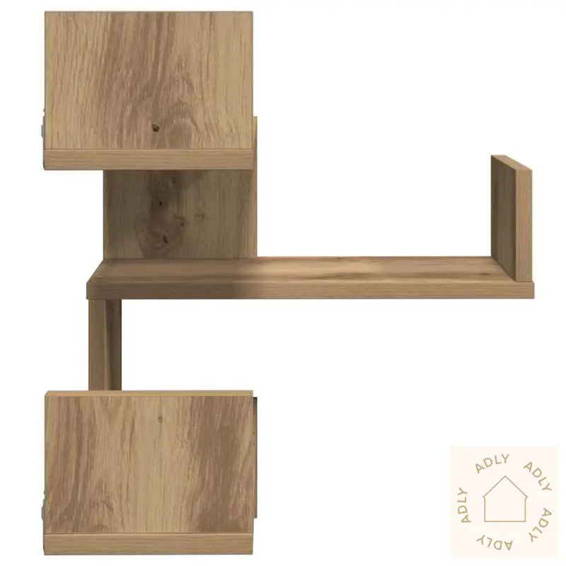 Vegg Hjørnehyller 2 Stk Artisan Eik 40X40X49,5Cm Konstruert Tre