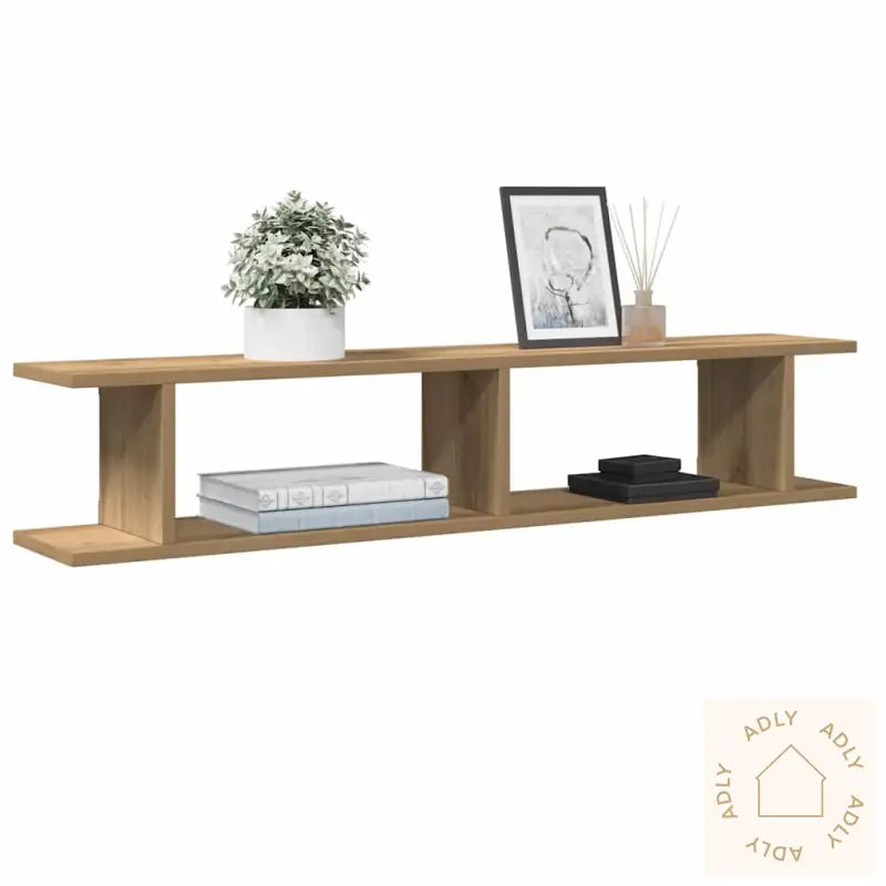 Vegghyller 2 Stk Artisan Eik 105X18X20 Cm Konstruert Tre
