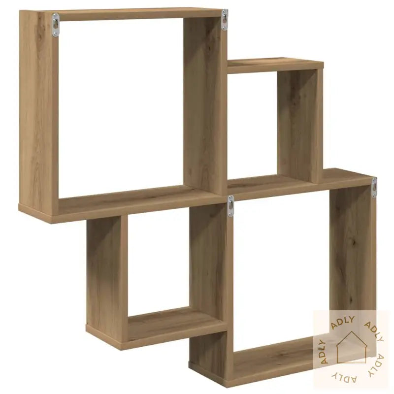 Vegghylle Artisan Eik 80X15X78,5 Cm Konstruert Tre