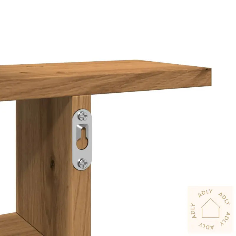 Vegghyller 2 Stk Artisan Eik 38X12X38 Cm Konstruert Tre