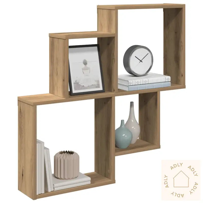 Vegghylle Artisan Eik 80X15X78,5 Cm Konstruert Tre