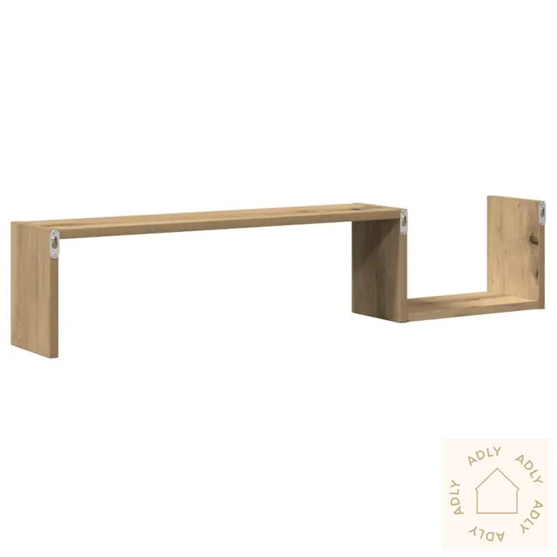 Vegghyller 2 Stk Artisan Eik 100X15X20 Cm Konstruert Tre