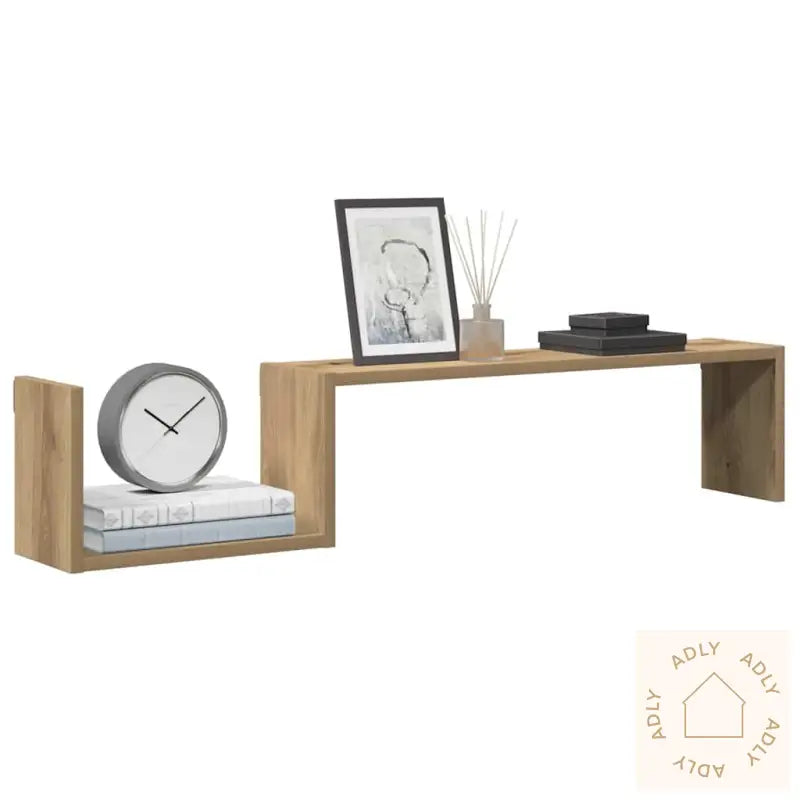 Vegghyller 2 Stk Artisan Eik 100X15X20 Cm Konstruert Tre