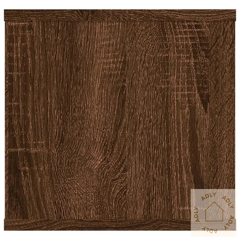 Vegghylle Brun Eik 102X30X29 Cm Konstruert Tre