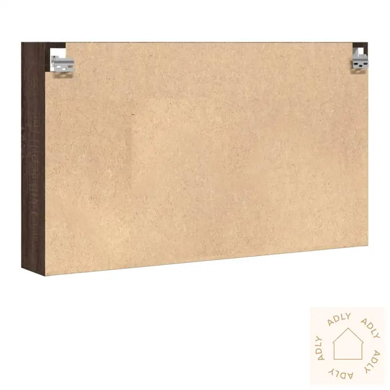 Vitrineskap Brun Eik 100X15X58 Cm Konstruert Tre
