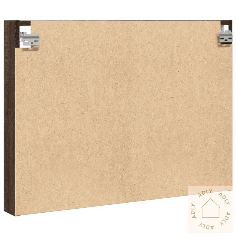 Hyller Brun Eik 80X8,5X58 Cm Konstruert Tre