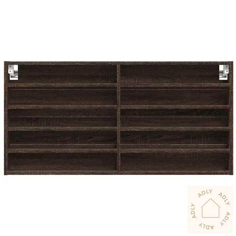 Hyller Brun Eik 100X8,5X50 Cm Konstruert Tre