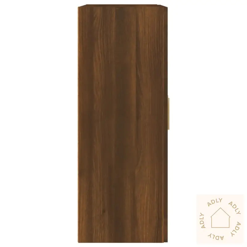 Veggskap Brun Eik 69,5X32,5X90 Cm Konstruert Tre