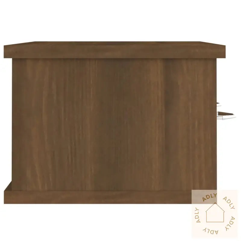Tv-Benk Brun Eik 60X26X18,5 Cm Konstruert Tre