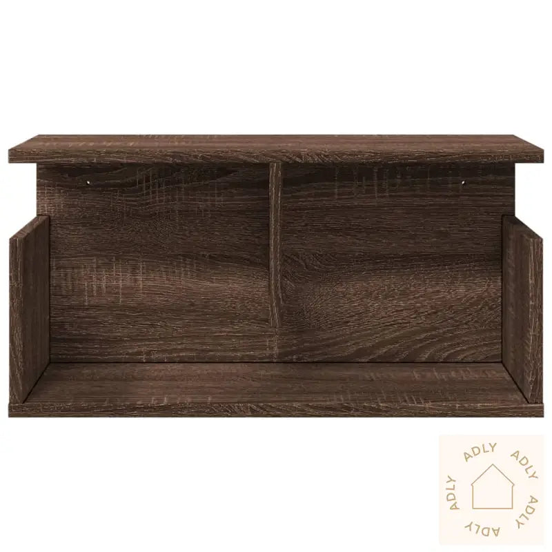 Veggskap 60X20X30 Cm Brun Eik Konstruert Tre