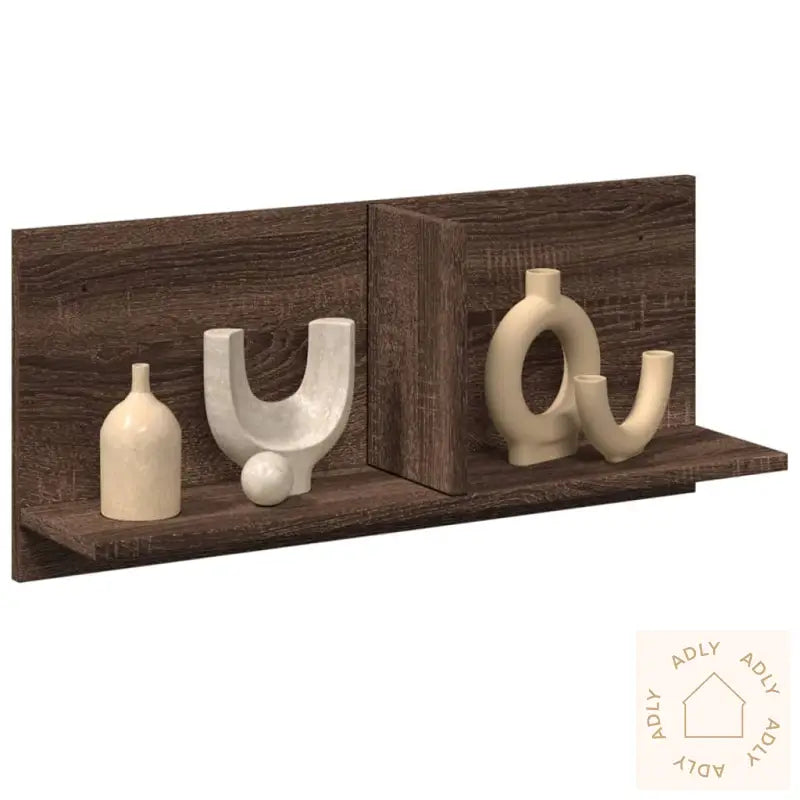 Veggskap 70X16,5X30 Cm Brun Eik Konstruert Tre