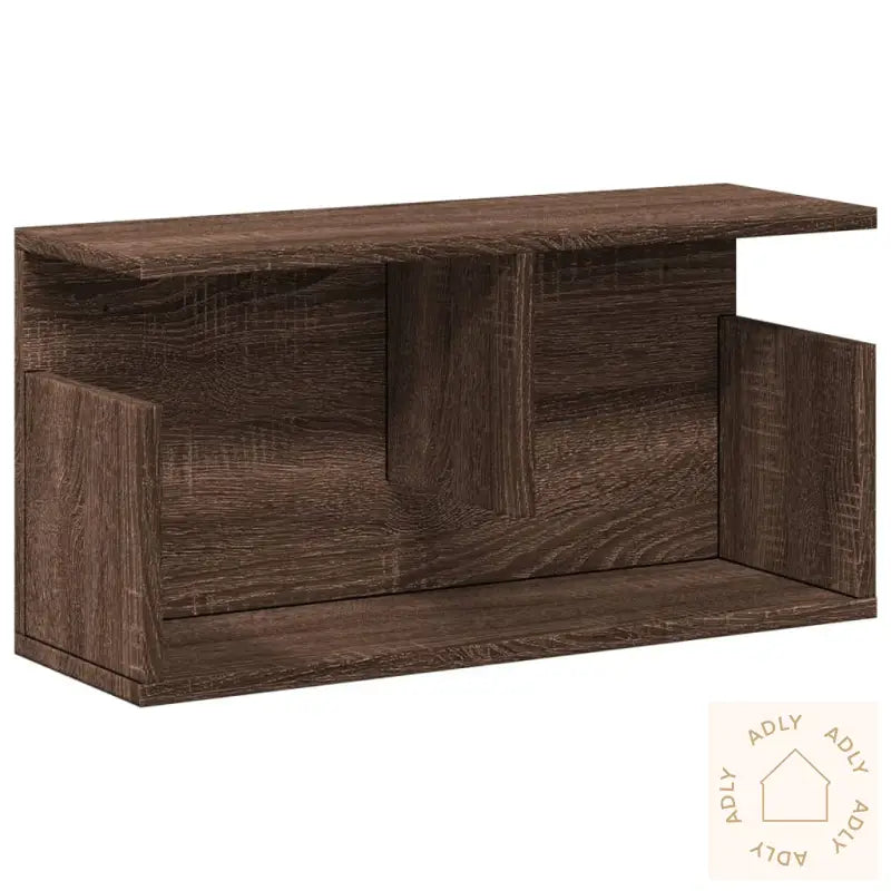 Veggskap 60X20X30 Cm Brun Eik Konstruert Tre