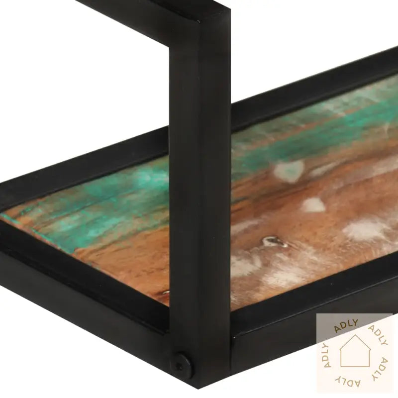 Vegghyller 2 Stk 110X17X17 Cm Gjenvunnet Heltre Og Jern