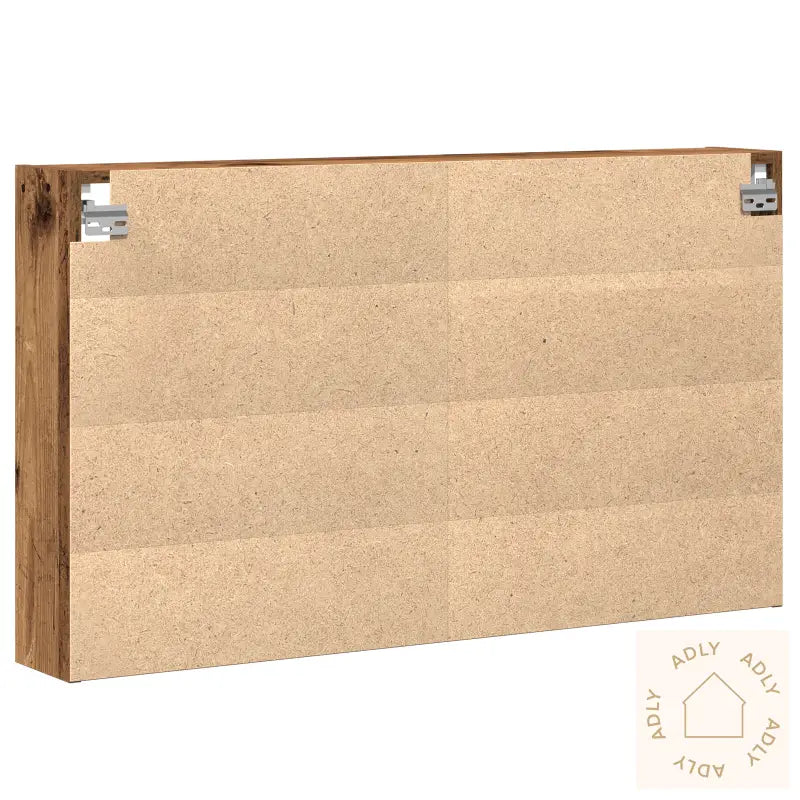 Vitrine Cabinet Gamle Treverk 100X15X58 Cm Konstruert Tre