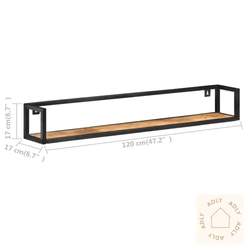 Vegghyller 2 Stk 120 Cm Grov Heltre Mango