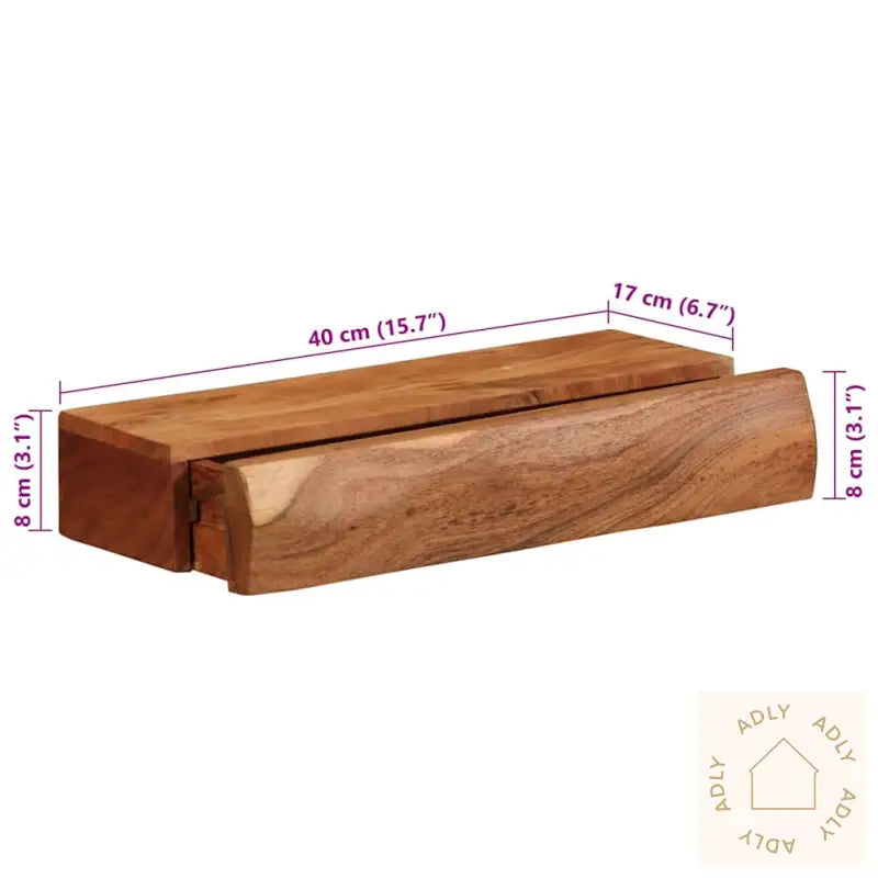Vegghyller 2 Stk 40X17X8 Cm Heltre Akasie