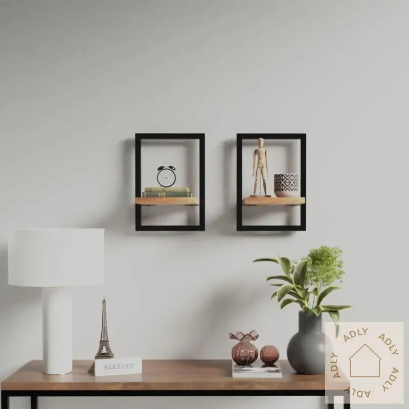 Vegghyller 2 Stk 25X25X35 Cm Heltre Akasie Og Stål