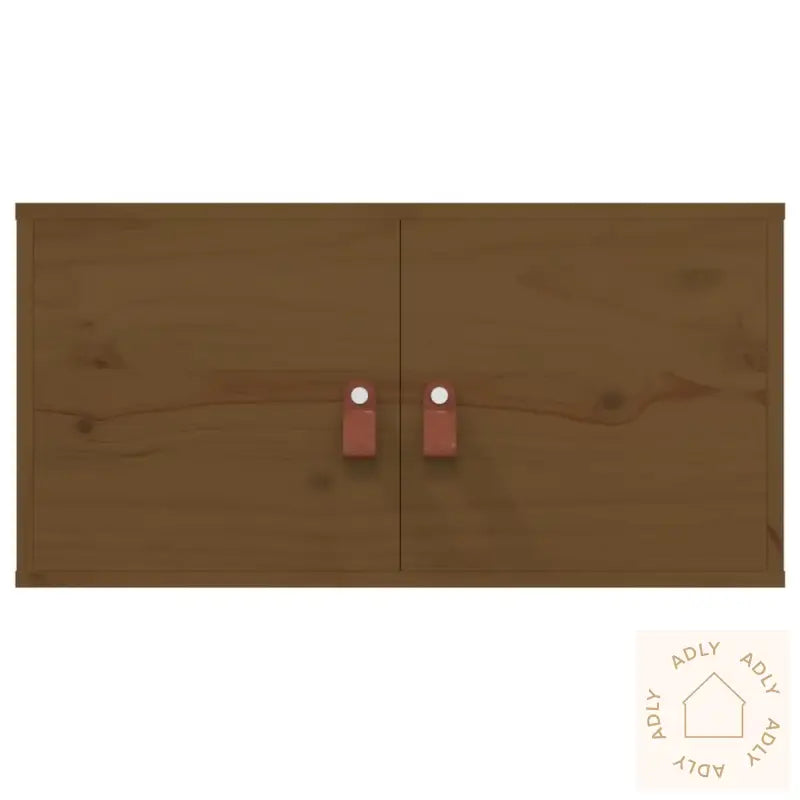 Veggskap 2 Stk Honningbrun 60X30X30 Cm Heltre Furu