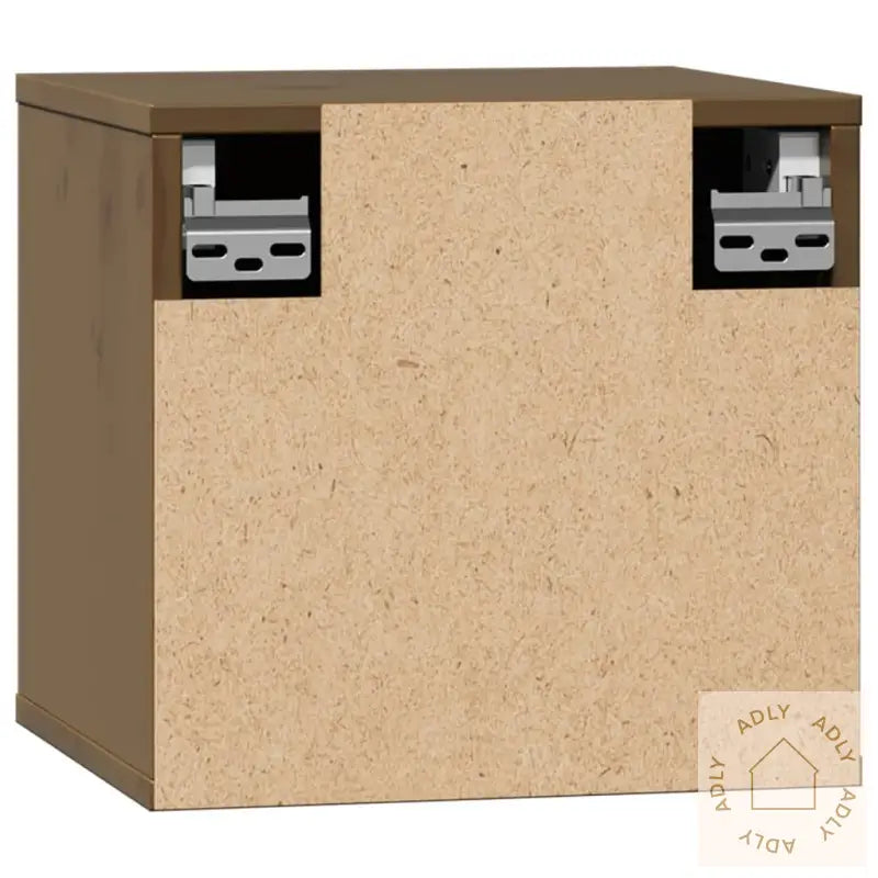 Veggskap 2 Stk Honningbrun 31,5X30X30 Cm Heltre Furu