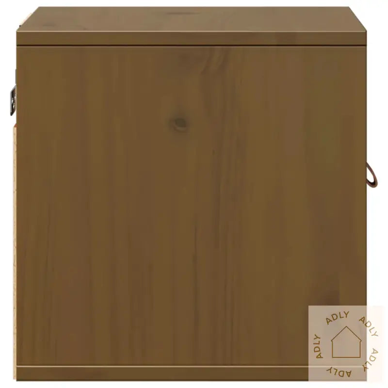 Veggskap 2 Stk Honningbrun 31,5X30X30 Cm Heltre Furu