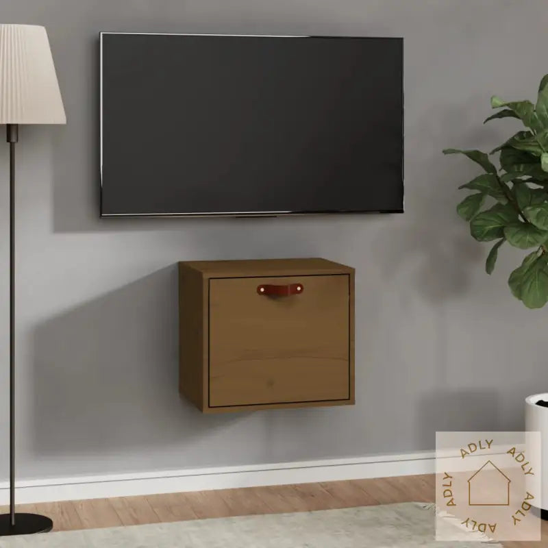 Veggskap Honningbrun 40X30X35 Cm Heltre Furu