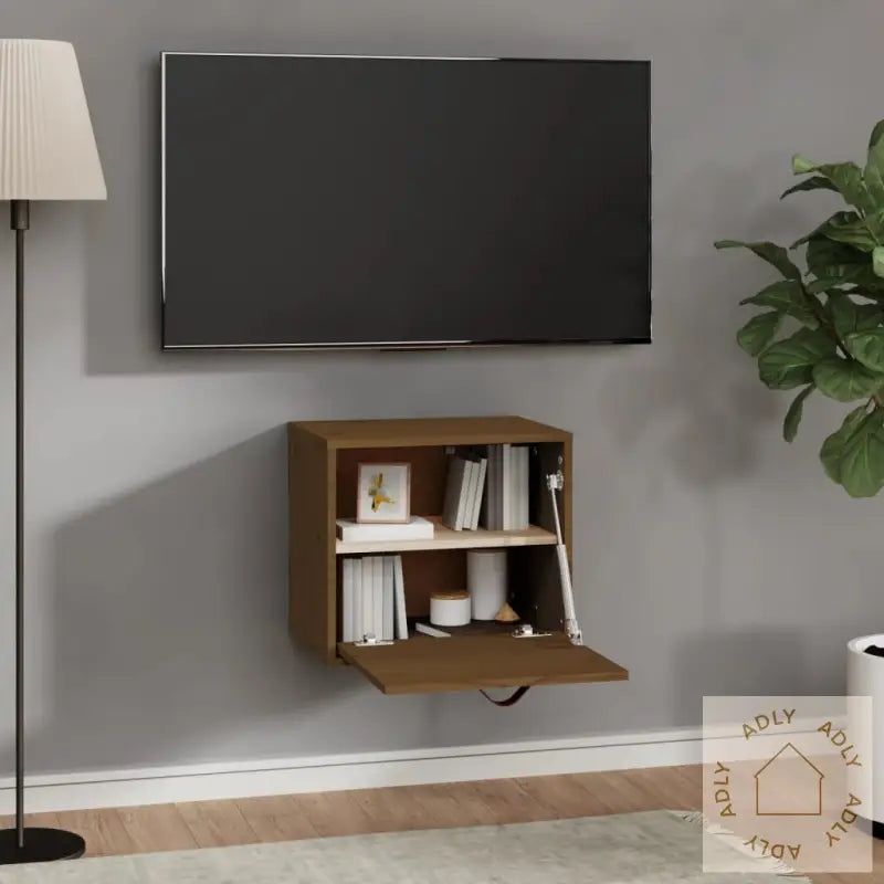 Veggskap Honningbrun 40X30X35 Cm Heltre Furu