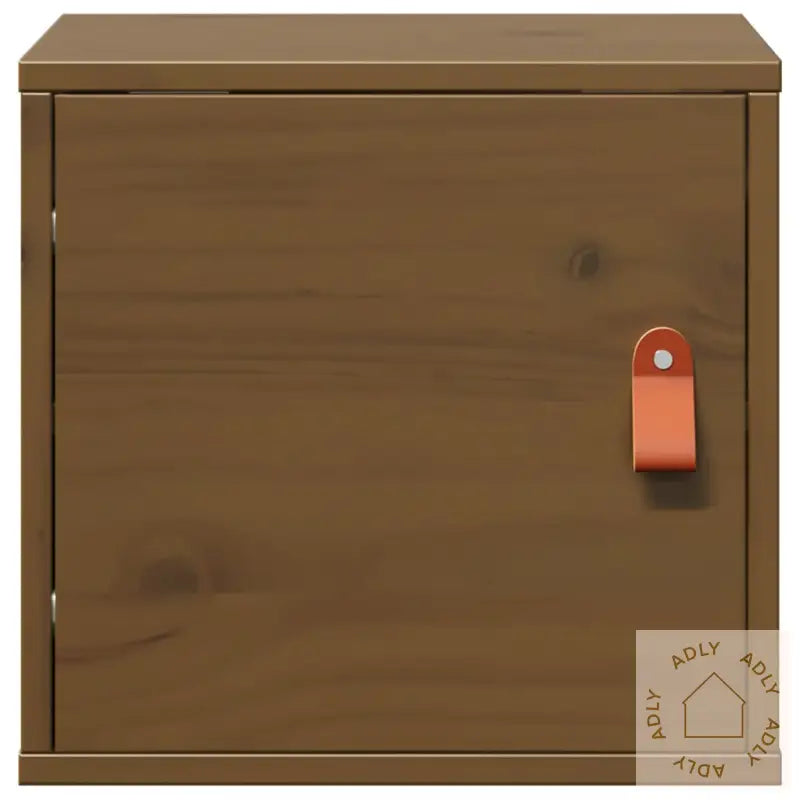 Veggskap 2 Stk Honningbrun 31,5X30X30 Cm Heltre Furu